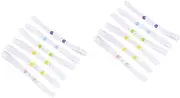 Totority 2sets Adjustable Baby Nappy Tape Nappy Fixing Elastic Diaper Strips Fasteners Infant Diaper Straps (50cm Random Colors) 20pcs*2