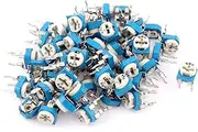 Aexit 60Pcs (Potentiometer) UKM-065 500K Ohm 3 Terminals Trimmer Potentiometer (76ry390qf385) Adjustable Resistor