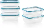 Snapware Total Solution 10-Pc Plastic Food Storage Containers Set, 3-Cup