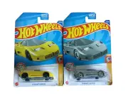 Hot Wheels Set of 2 (Two) '94 BUGATTI EB110 SS #65/250 Yellow and Grey, New