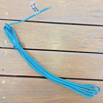 4.9m x 4mm Blue/Black Marlow "Excel Elite" Dyneema SK99 Dinghy Marine Boat Rope