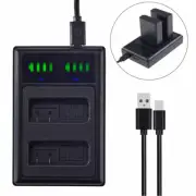 LCD DUAL Battery Charger For Nikon EN-EL14 EN-EL14a MH-24 MH-24E Df DSLR Camera