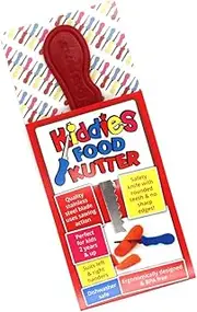Original Kiddies Food Kutter, Childrens Kitchen Knife, Kids Utensils, Kids Knife, Safe Knife for Kids - Red