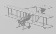Vickers F.B.5 Gunbus - WWI Two Seaters - 1/144 Scale - wargame3d