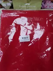Red tablecloth - rectangle - 60 x 102 inches - Brand New