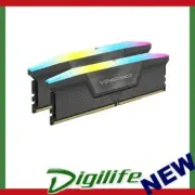 Corsair Vengeance RGB 64GB (2x 32GB) DDR5 6400MHz C32 Desktop Memory - Black