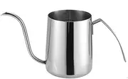 Stainless Steel Handheld Coffee Mugs Cup Ear Hanging Coffee Jug Hand Drip Spout Pot for Coffee Brewing /362(Silver,350ml)