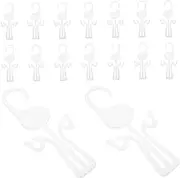 Alipis 30pcs Shoe Hook Shoe Rack Slippers Drying Organizer Slipper Drying Rack Hanging Hooks Pp White