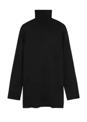 Helmut Lang Roll-neck Wool-blend Jumper Dress - Black - L (UK14 / L) L (UK14 / L)