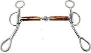 Horse Western Sweet Iron Mouth Dog Bone Snaffle Copper Roller 35314v