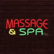 BRAND NEW "MASSAGE & SPA" 30x12x1 INCH LED FLEX WINDOW/WALL INDOOR SIGN 31208