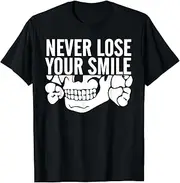 [JIAGANYI] Never Lose Your Smile Funny Design T-Shirt