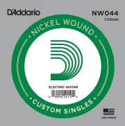D'Addario NW044 Nickel Wound Electric Guitar Single String, .044
