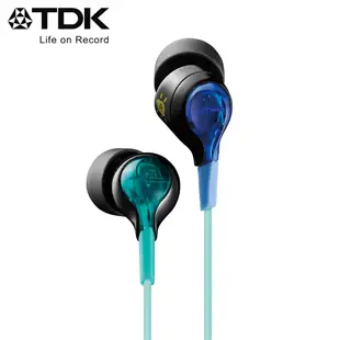 TDK 炫彩發光科技感入耳式耳機 CLEF-BEAM - 藍色