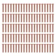 100 Pcs 5/64inch x 25/64inch Round Copper Solid Rivets Fasteners K2O93055