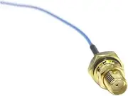 ROBAUN 4pcs U.FL to SMA Female Jack Bulkhead Pigtail Cable 1.37mm 15cm 6inch for Router