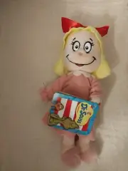 Dr. Seuss The Grinch Cindy Lou Who 12" Christmas Plush, By Aurora World - NWT