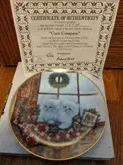Collector Plate by Knowles China Purrfect Point of View Cozy Company