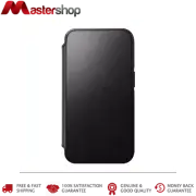 Nomad Modern Horween Leather Folio Case iPhone 15 Pro Max - Black
