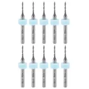 1.2mmx38mm Tungsten Carbide CNC Engraving Print Circuit Board Drill Bit 10Pcs