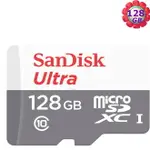 SANDISK 128GB 128G MICROSDXC【100MB/S 灰】ULTRA MICROSD MICRO SD SDXC UHS UHS-I CLASS 10 C10 SDSQUNR-128G 記憶卡 手機記憶卡
