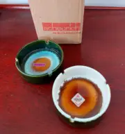 Pair of Vintage Scheurich Ceramic Ashtrays | Mid Century Modern | MCM