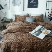 Leopard Print Comforter Set Twin XL Twin XL(68"x90") 1 - Animal Cheetah Print