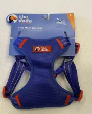 NEW! The dodo Blue and Red Mesh Dog Harness Size Large
