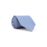 [Tom Ford] Tom Ford-Light Blue Solid Mogador Silk Tie-Uomo OS OS