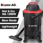 BAUMR-AG 30L 1200W Wet and Dry Vacuum Cleaner, with Blower, for Car, Workshop
