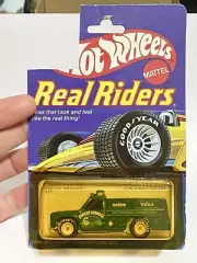 1982 Hotwheels Real Riders Rescue Ranger Green W White Hubs