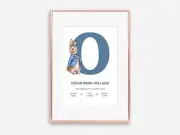 A4 Nursery/Baby Personalised Peter Rabbit Birth Stats Boy Girl Gift Keepsake