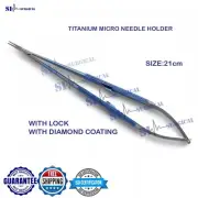 Scanlan Jacobson 21cm Titanium Micro Needle Holder Surgical Instrument