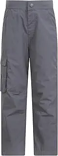 [Mountain Warehouse] Trek Youth Trousers – Quick Drying Children's Pants, 4 Pockets, Shrink & Fade Resistant Kids Trousers – Ideal for Travelling Cold Weather