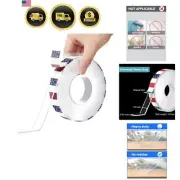 Double Sided Tape Heavy Duty 10FT Clear Removable Nano Mounting Tape
