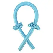 Heatless Foam Hair Curler / Scrunchie / Hair Claw Clip / Set Set of 3 - Hair Curler & 2 Pcs Scrunchie - Blue - One Size