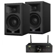 AB5 5.25" Bookshelf Speaker Pair + Nero Media Streamer, App Control, Bluetooth