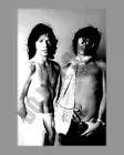 Keith Richard Mick Jagger Rolling Stones Wearing No Shirts Promo 8x10 Photo