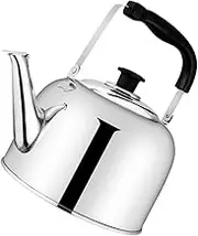 BEBEMOKO 1Pc Large Capacity Whistling Teakettle Water Boiling Kettle for Gas Stove Induction Cooker Electric Cookers Comfortable Handle Design for Tea