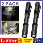2x Mini Light Pen Micro Tiny Penlight Small LED Torch Tactical Flashlight Bright