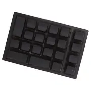 Black 21 Key Numeric Keypad RGB Backlit Ergonomic Small Mechanical Numpad Nu New