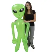 WHOLESALE LOT 6 HUGE 72" GREEN ALIEN INFLATE INFLATABLE 6 FEET BLOW UP PROPS GAG