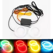 LED Light Halo Rings Car Headlight Retrofit Halo Rings Light Guide RGB MM