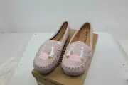 Five Tribe Women's Shoes Casual Slip On Suede Rose Embroidered Lucky Horseshoe 8