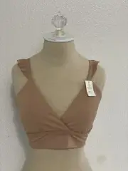 OFFLINE By Aerie Real Me Xtra Medium Support Bra Size XS Tan