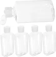 YOSADIER 5pcs Refillable Travel Bottles Leak Empty Toiletries Bottles for Liquids Compact and Lightweight for Travel and Storage