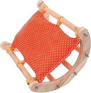 CIYODO Guinea Pig Cradle Bed Elevated Hideout for Small Animals Cozy Warm Pad Design Space Saving Habitat Decor for Hamsters Rabbits and Reptiles Stylish