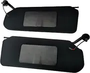 2PCS Left Driver and Right Passenger Side Sun Visor Car Visor with Updated Bright LED Lights Automotive Replacement Parts Sunvisors for Corvette C5 Chevrolet 1997-2004 Replaces 10442033 10442034