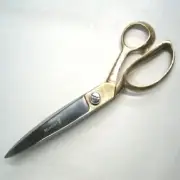BELMONT Heavy Duty 10" Bent Trimmer Dressmaker Scissors With Gold Handle