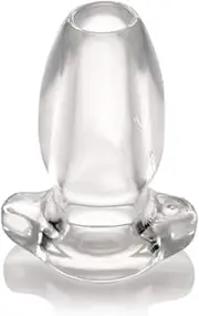 Master Series Peephole Clear Hollow Anal Plug
